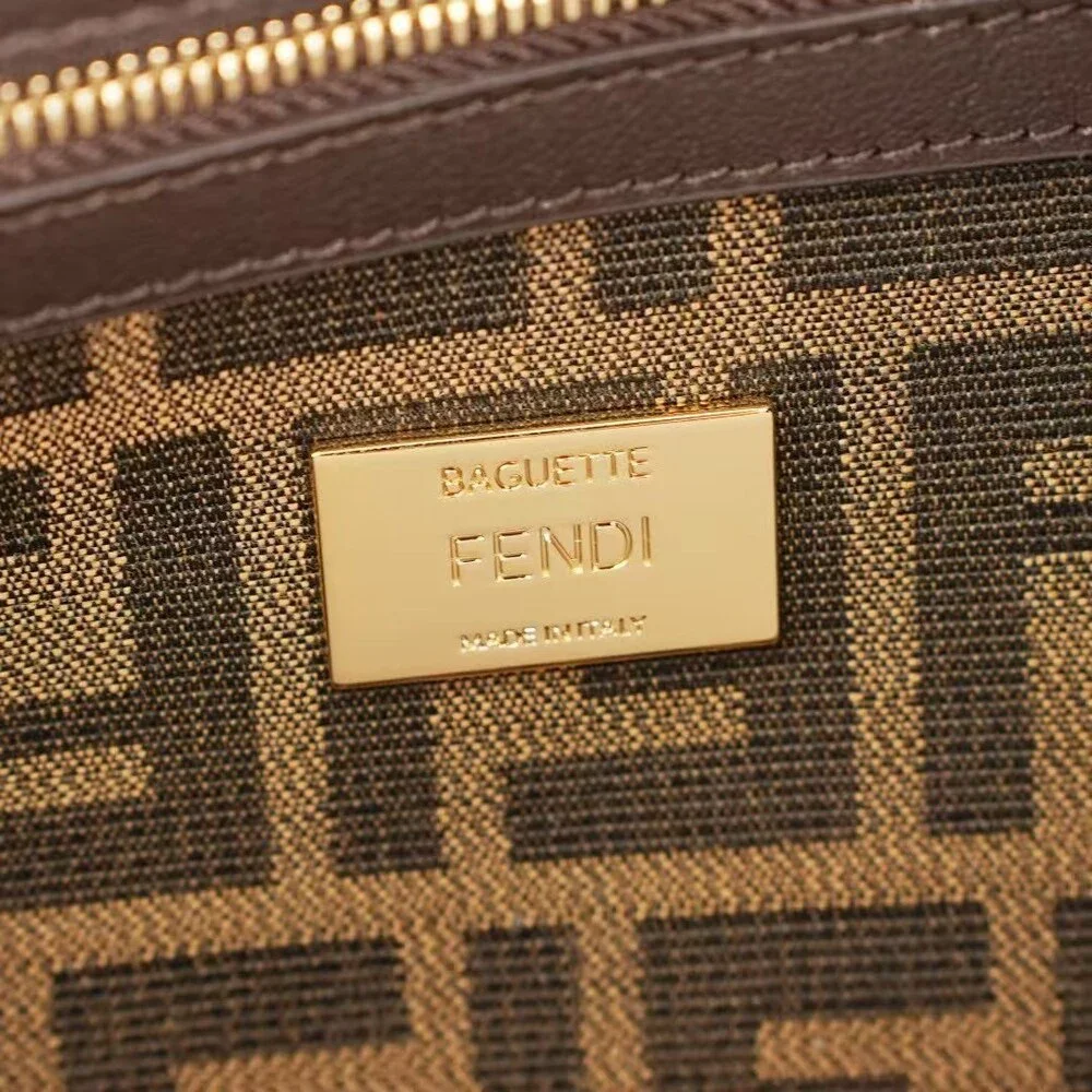 Fendi Baguette Medium FF Jacquard Bag